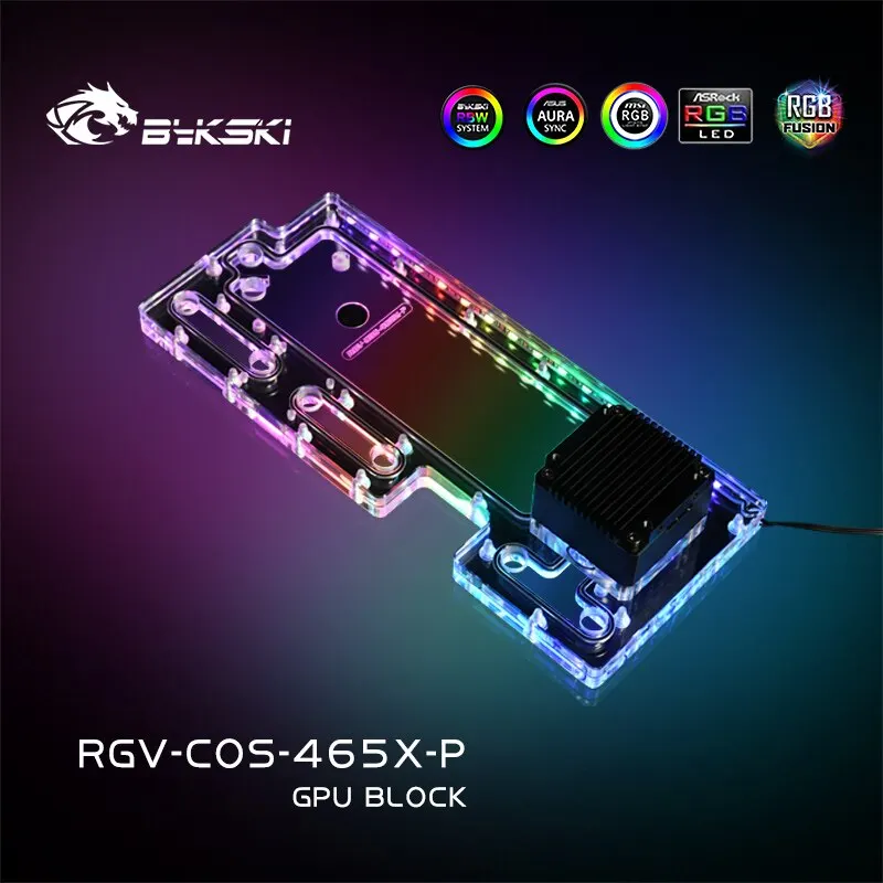 Bykski RGV-COS-465X-P Distro Plate For CORSAIR 465X Case Waterway Board CPU/GPU Water Cooling Block Support DDC Pump | Компьютеры и