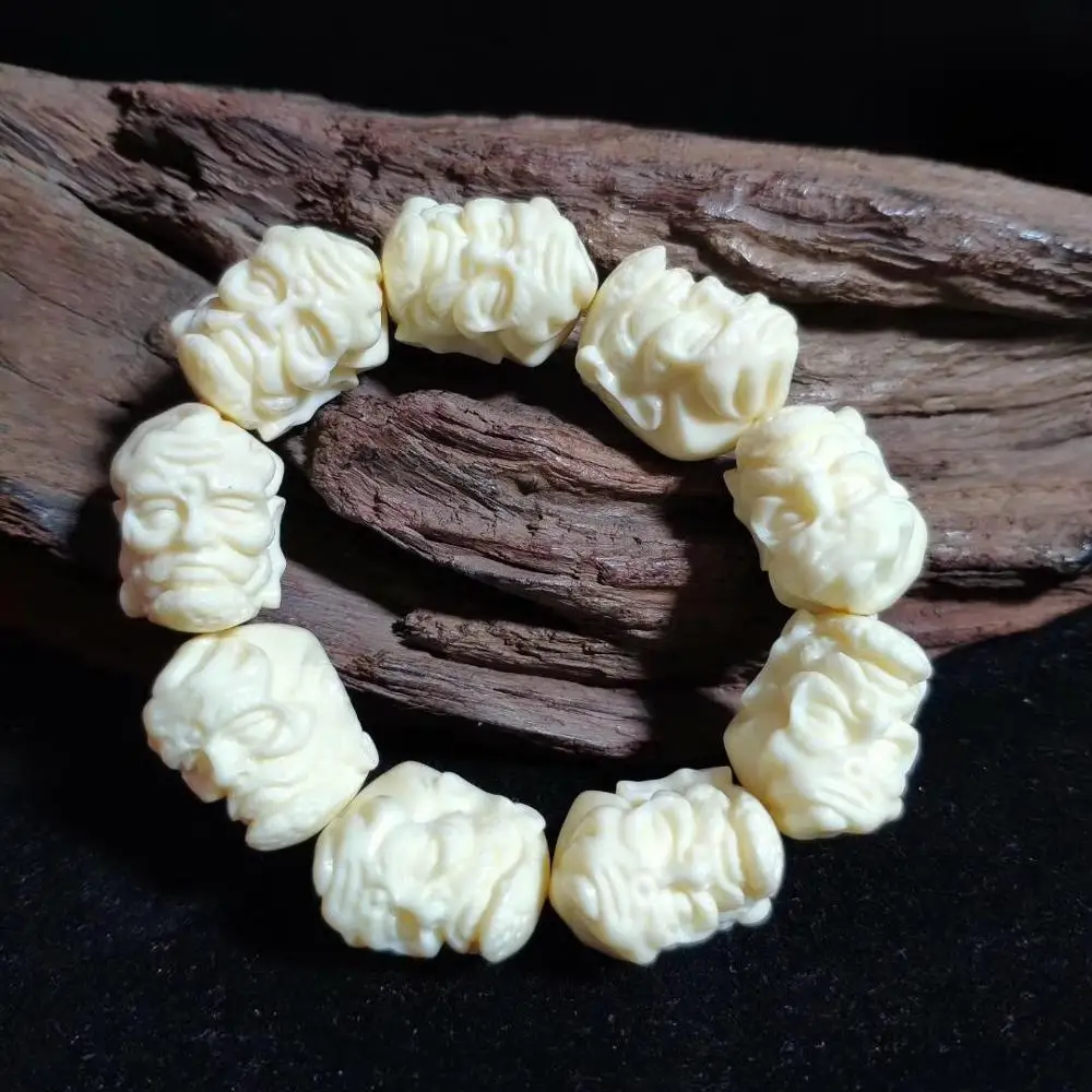 Браслет из бусин цвета слоновой кости с ручной лентой Bodhidharma мужские