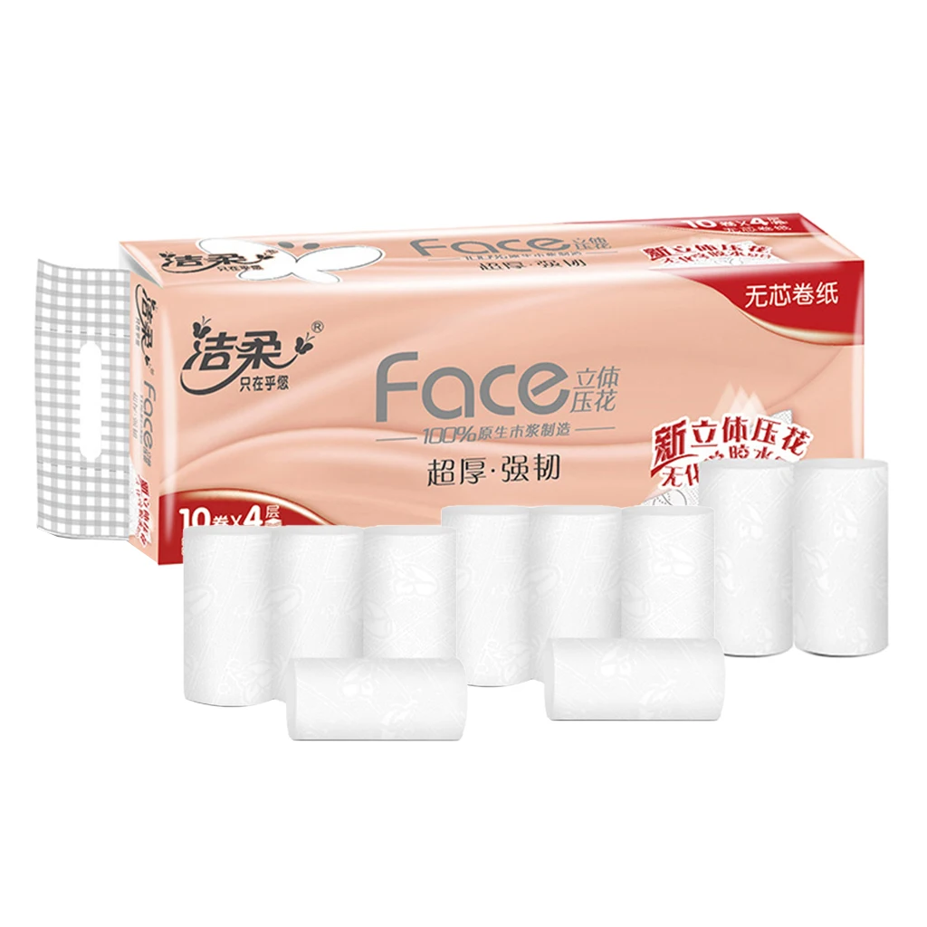 10 шт. мягкая туалетная бумага рулонная Хо использовать держать Смываемые