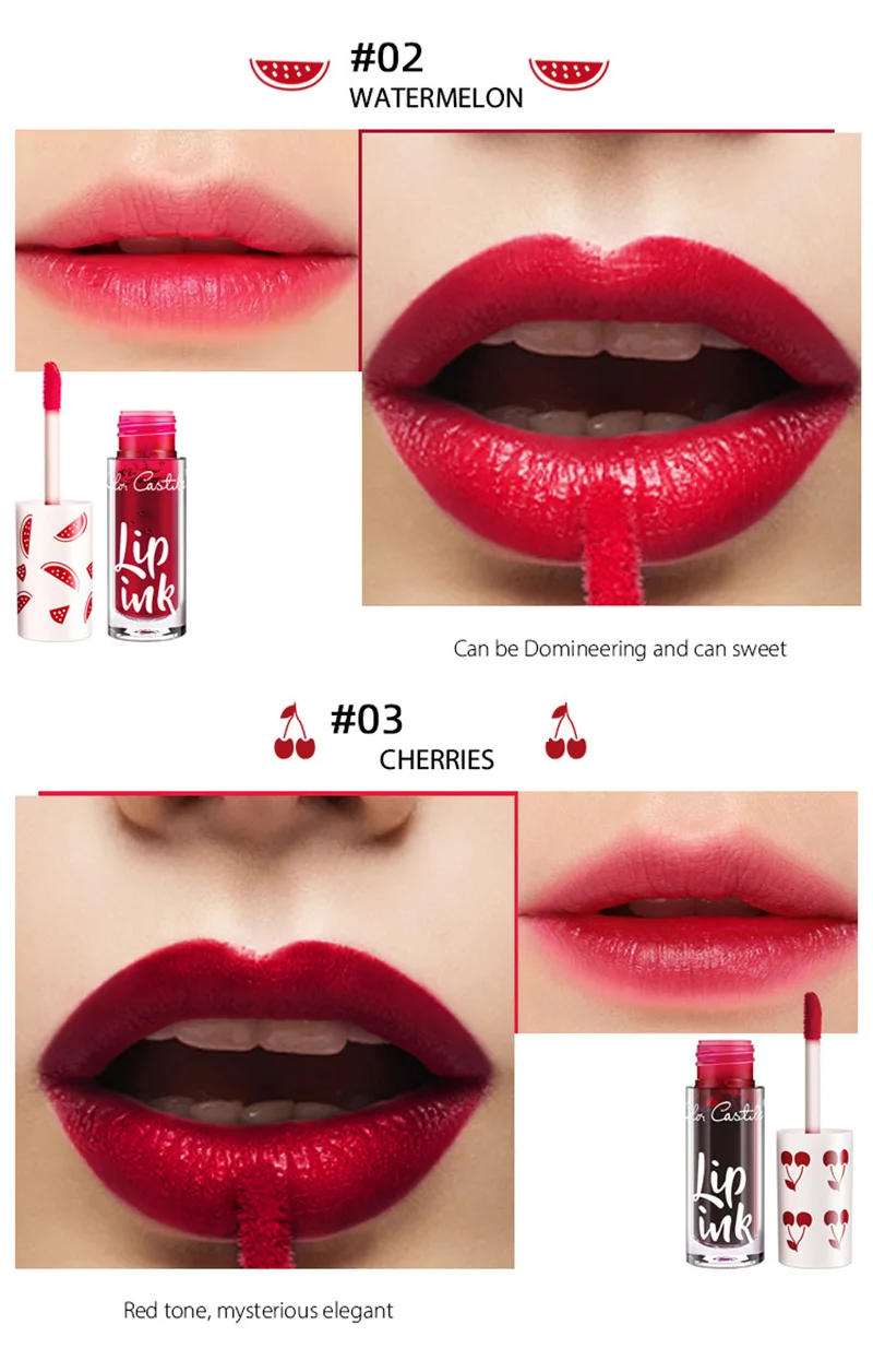 Бархатный водонепроницаемый стойкий профессиональный блеск для губ TSLM2 3 цвета |