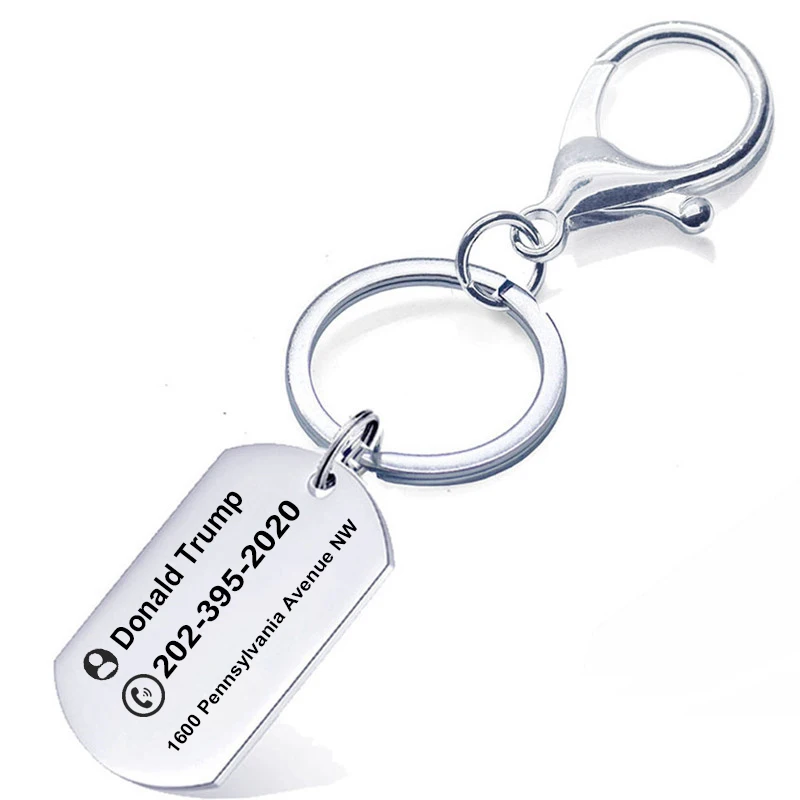 2019 Антивирусная Акция брелок из нержавеющей стали персонализированный