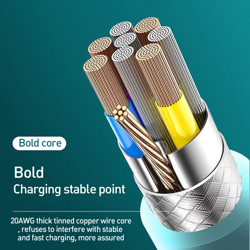 Кабель USB Type-C 3A для iPhone 13 12 11 Micro C быстрая зарядка | Мобильные телефоны и аксессуары