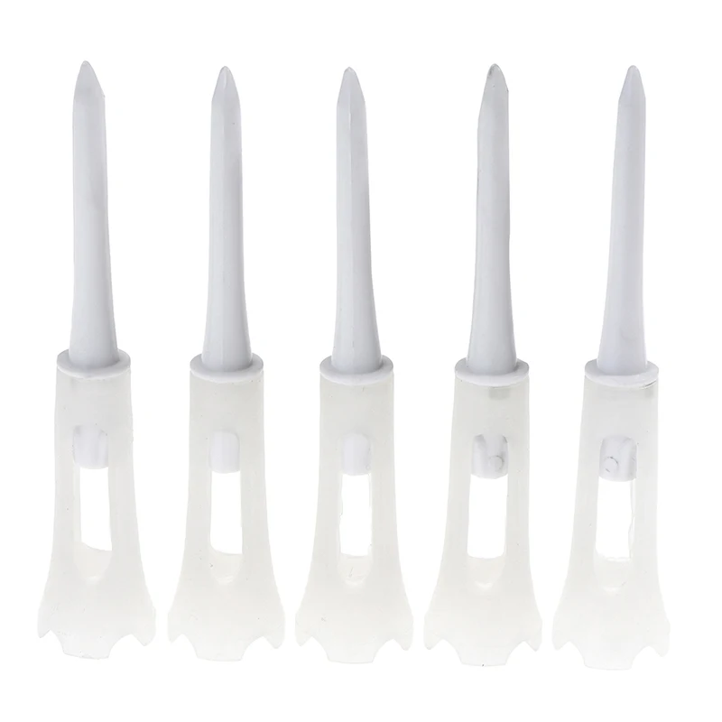 

5Pcs Golf Tools Soft Rubber Layer Wear Resistant High Quality Plastic 83mm Golf Tea Rubber Kiss Durable Golf Tea Accessories