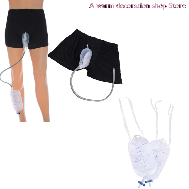 Моча сумка Многоразовые мужской мочеприемник мешок силиконовая воронка для мочи