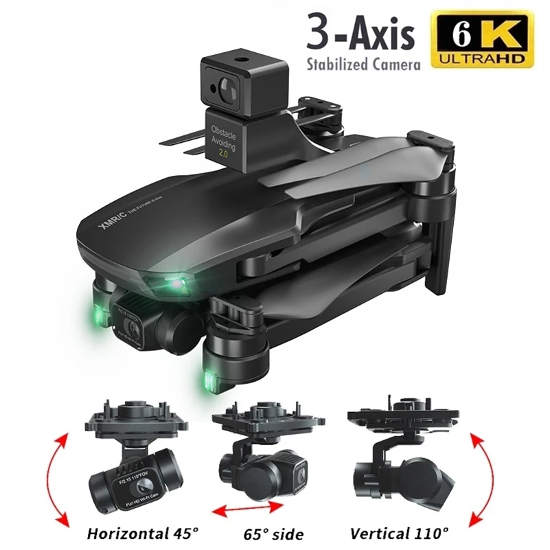 

M10 Drone 6k GPS 5G wifi 3 axis gimbal camera brushless motor TF card rc distance 1.2km rc Quadcopter professional camera