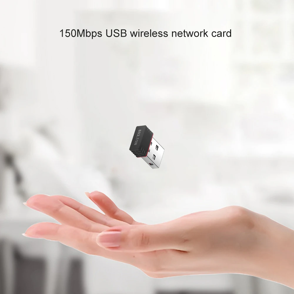 Портативная сетевая мини-карта USB2.0 WiFi беспроводной адаптер Сетевая LAN-карта 150