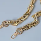 Женская обувь; Модная новинка; Ручка через плечо женская сумка на цепочке аксессуар съемные детали сменная цепь из чистого золота Акрил ремень