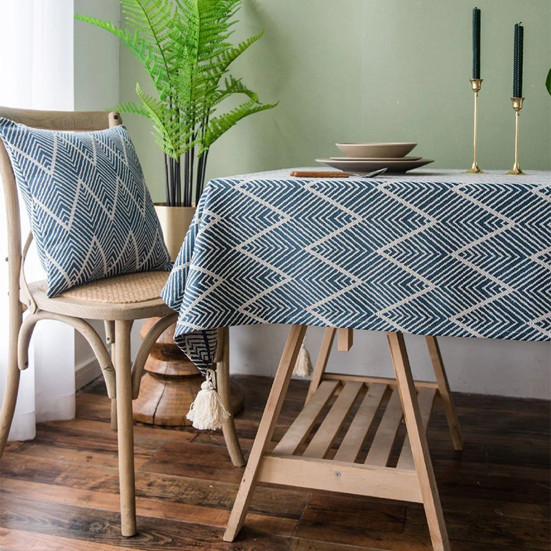 

Полосатая Скатерть прямоугольная скатерть хлопковое покрытие для стола рождественские украшения для дома настольные гостиничные чайные с...