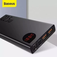 baseus power bank 20000mah 22 5w65w portable battery charger powerbank type c usb fast charger power bank for iphone huawei