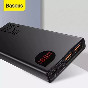 baseus power bank 20000mah 22 5w65w portable battery charger powerbank type c usb fast charger power bank for iphone huawei free global shipping