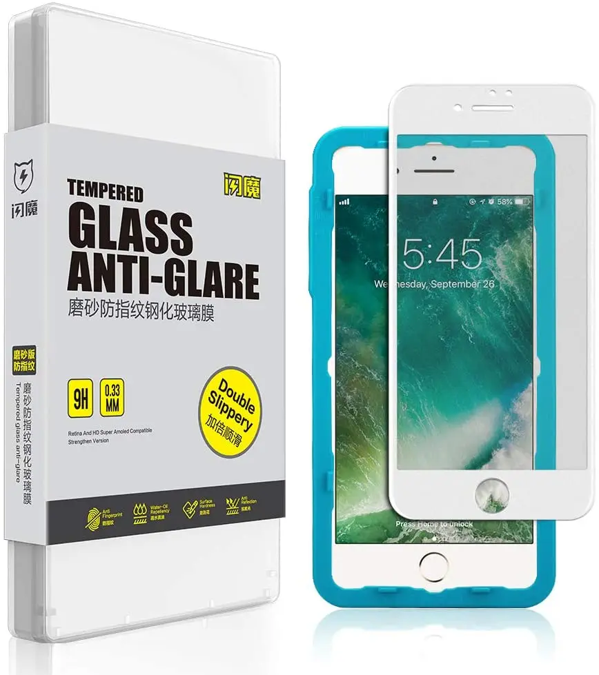 SmartDevil матовое закаленное стекло для iPhone 7 8 Plus полное покрытие Защитная пленка экрана 3D изогнутая 9H жесткая