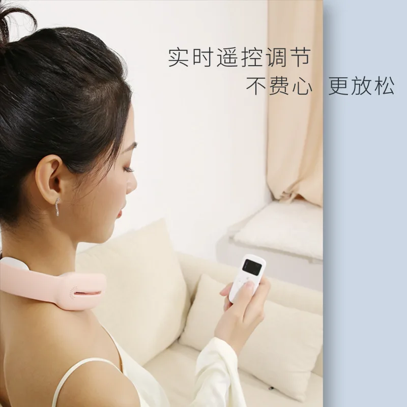 

4D Smart Neck Massager Intelligent Wireless Portable Deep Tissue with Heat Electric Pulse Neck Massage Beauty Instrument