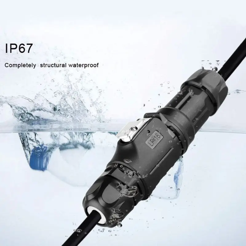 LP16 2 3 4 5 6 7 8 9 Pin мощность промышленный круговой разъем открытый IP67 Водонепроницаемый для солнечной энергии и передачи сигнала