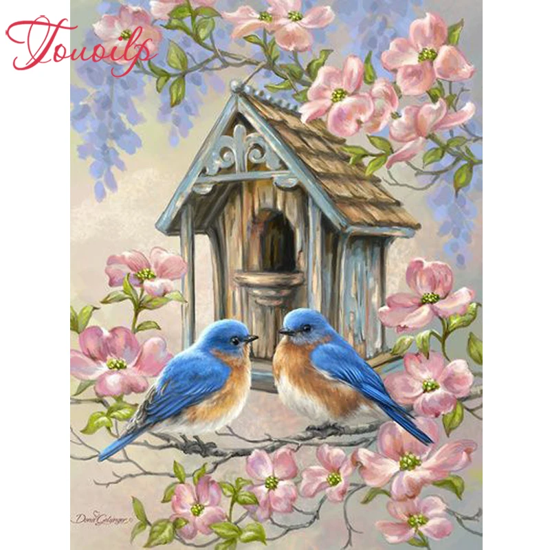 

Full Square&round drill 5D DIY Diamond painting Bird and flower Embroidery Mosaic Cross Stitch Rhinestone decoration