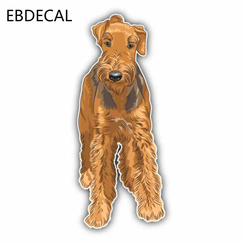 EBdecal Airedale терьер собака животное для авто автомобиля/бампера/окна/настенные