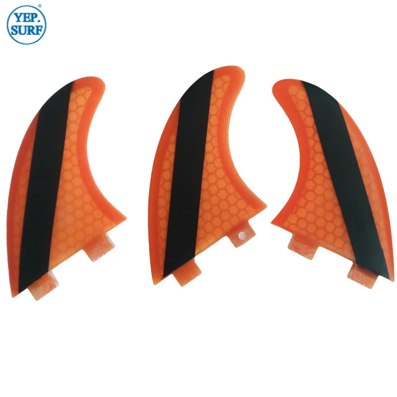 

Blue/Green/Orange FCS G5 Surfboard Fin Yep Fiberglass Honeycomb G5 Fins Up Surfboard Fiber Fins