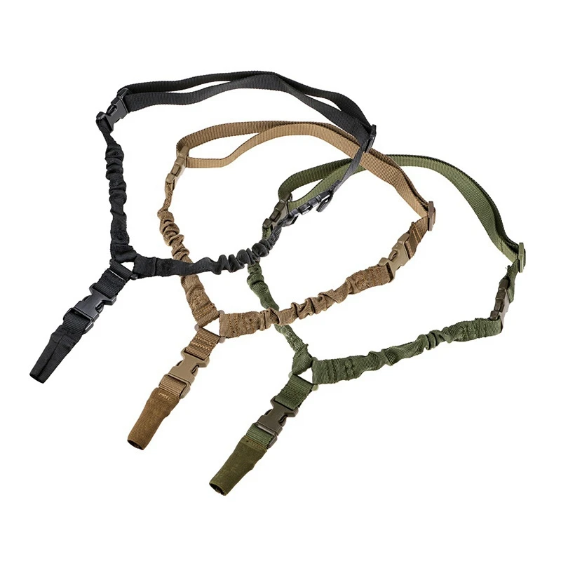

Tactical Adjustable Gun Sling Belt Rope Single Point 1000D Nylon Heavy Duty Military Accessories Rifle Sling Kit Airsoft Strap