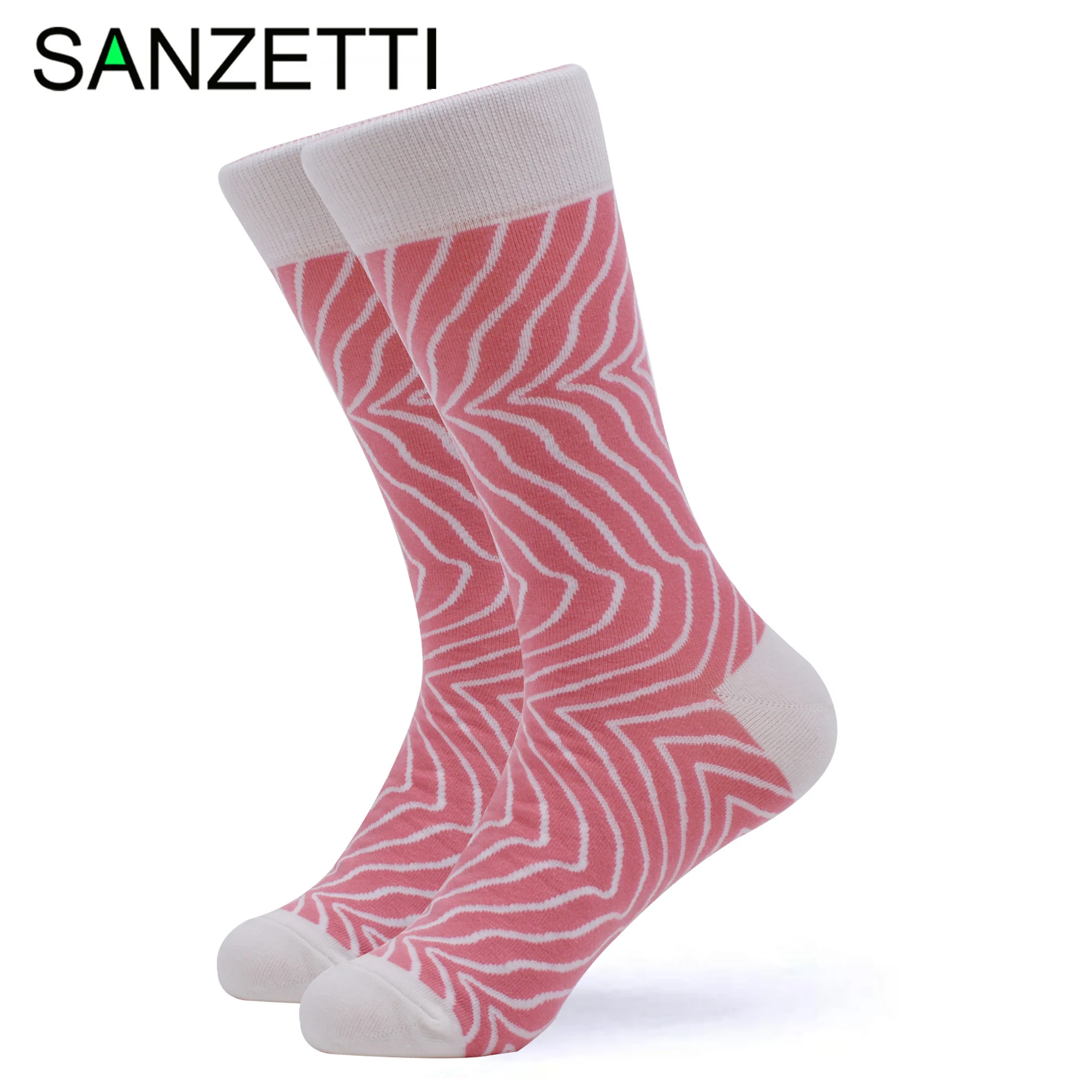 SANZETTI/1 пара разноцветных ярких женских носков новинка чёсаный - Цена: 294.89