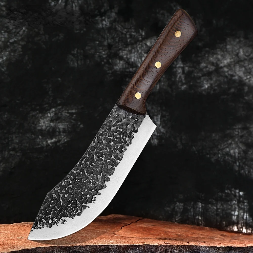 

Шеф-повара из высокоуглеродистой нержавеющей стали, нож для убоя, кухонные профессиональные ножи мясника для нарезки, нож мясника ручной ра...