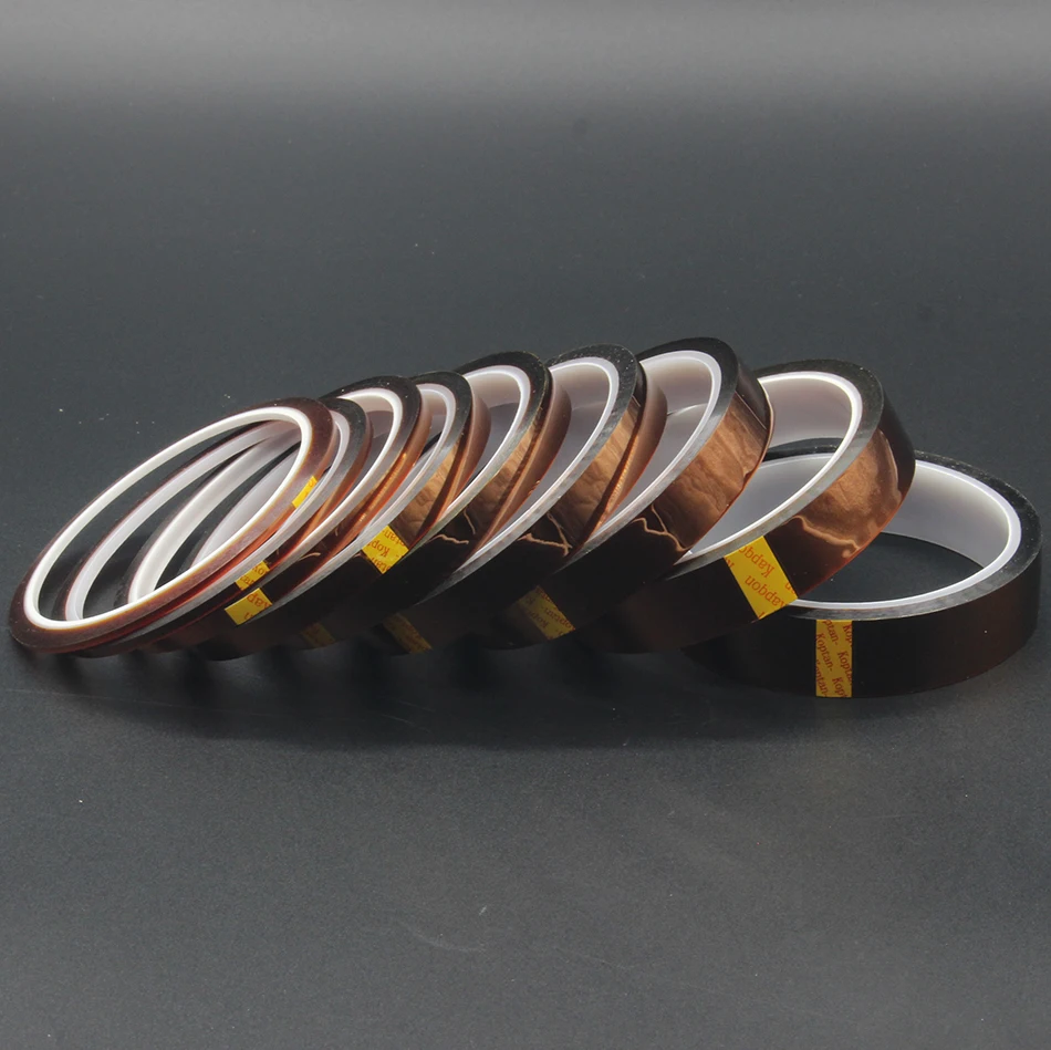 1 шт. ширина 3-30 мм длина 30 м термостойкая полимидная лента высокотемпературная