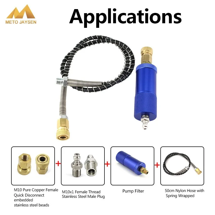 PCP Пейнтбол ВВС ручной воздушный насос M10x1 водомасляный сепаратор 300bar/4500psi