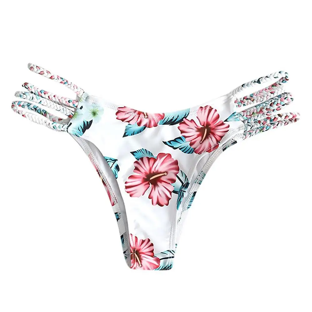 3 шт. женские сексуальные бикини треугольные плавки с принтом купальник одежда