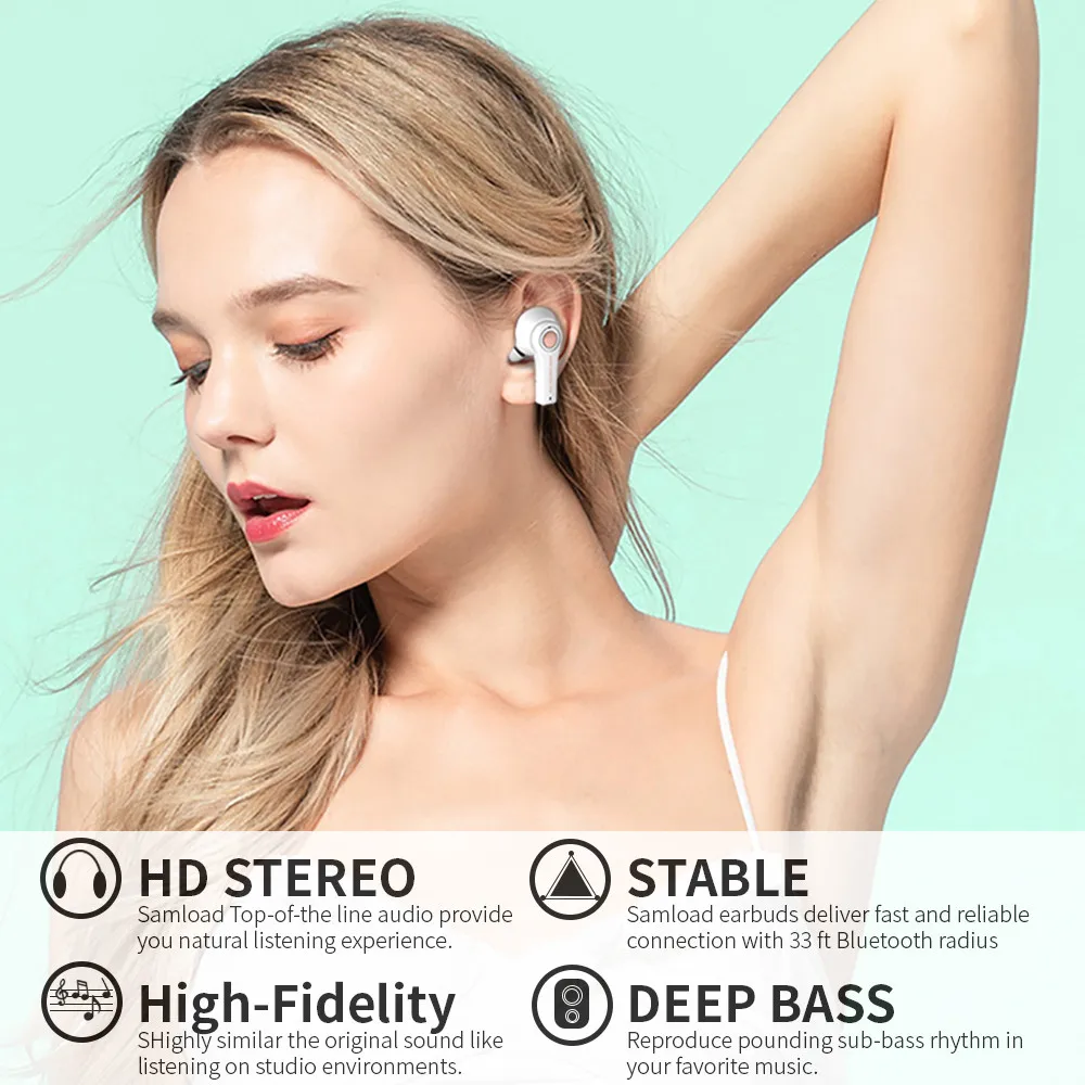 1 пара уникальных граффити наушников чехол Bluetooth 5 0 гарнитура два голосовых