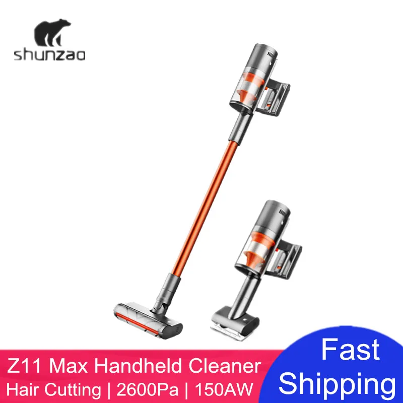 

Xiaomi Youpin Shunzao Z11 Max Wireless Handhled Vacuum Cleaner Self-clean Hair Cutting OLED Display 26000Pa Replaceable Battery