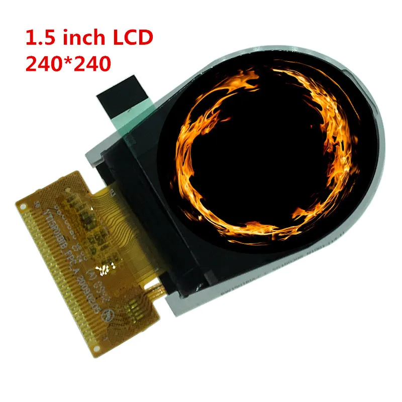 DIY product TFT LCD full color Round circle display Module with PCB base board 16 pin interface ILI9331 240*240 supply Code |