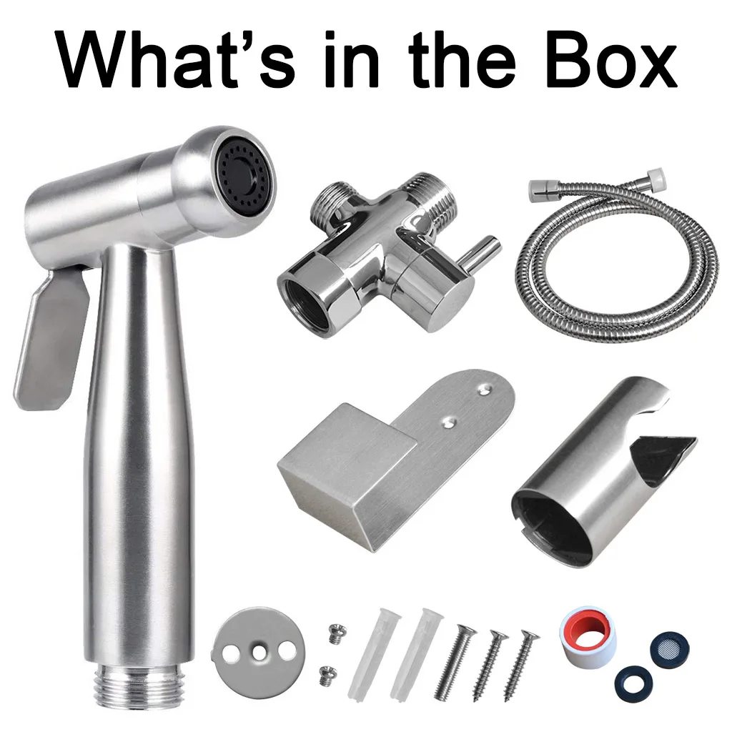 Ручной Биде опрыскиватель набор Atalawa нержавеющая сталь Туалет ручной биде кран