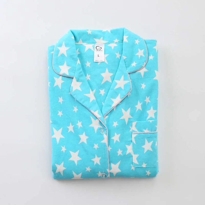 2020 осень зима новые женские пижамы небесно голубого цвета комплект одежды для