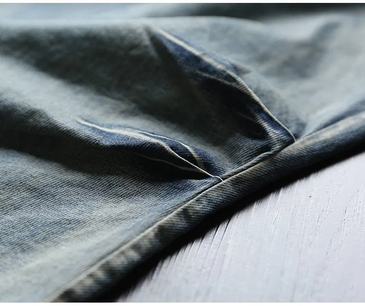 

Literary Women Two Piece Outfits Summer Off Shoulder Top&pants Set Denim Matching Sets Print Woman Clothes Splicing Tracksuit