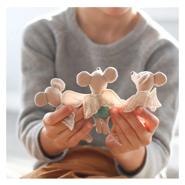 Мини-мышь 10 см ручная работа милая маленькая мышь тканевая игрушка мягкая