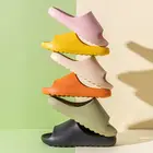 Летние модные тапочки из кокоса, женские домашние уличные шлепанцы на толстой подошве, летняя одежда