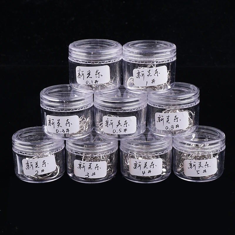 

10pcs/Bottle Barbless Fishing Hooks 5H High Carbon Steel Material 0.1#0.3#0.5#0.8#1#2#3#4#5# Extremely Sharp Fishhook Accessorie