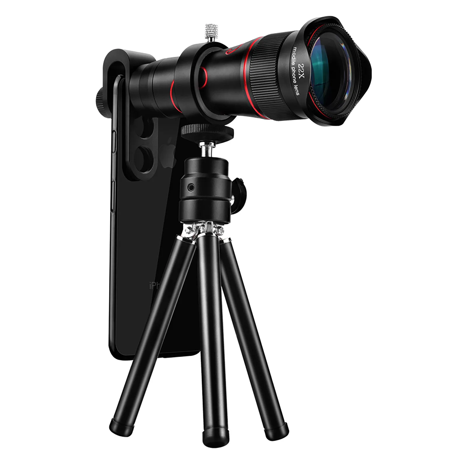 

4K22 Professional HDTelescope Distortion-free 22x Zoom Lens 4k Mobile Phone Telephoto Lens Night Vision Telescope For Camping