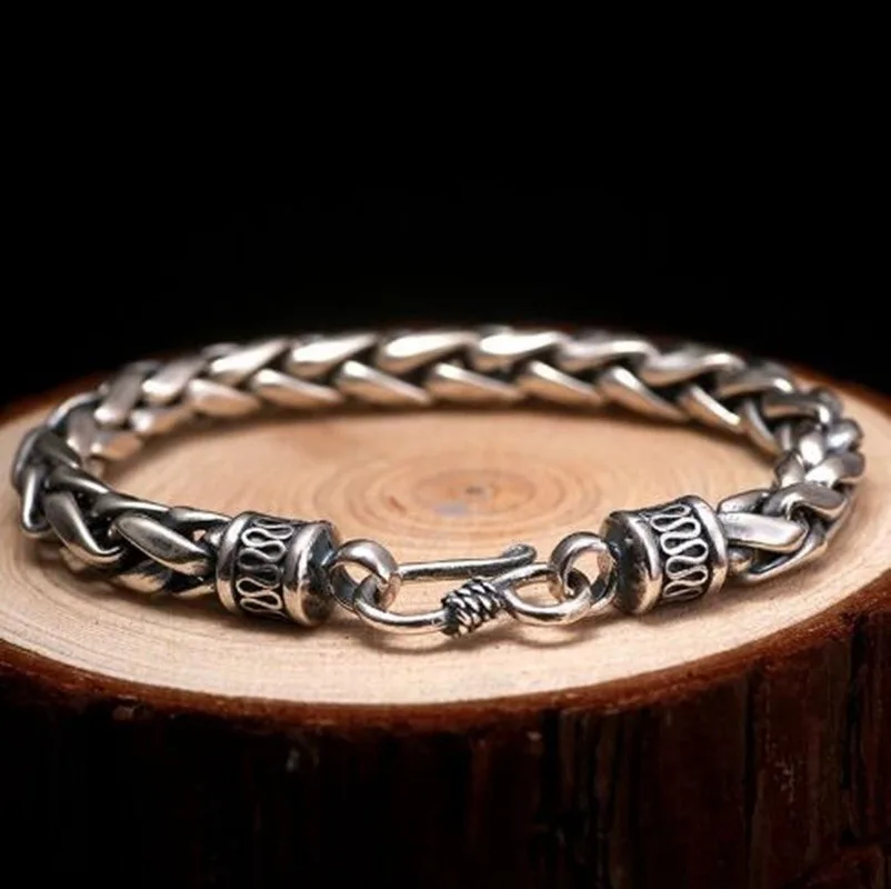 

Men High Quality Metal Vintage Biker Chain Bracelets Jewelry