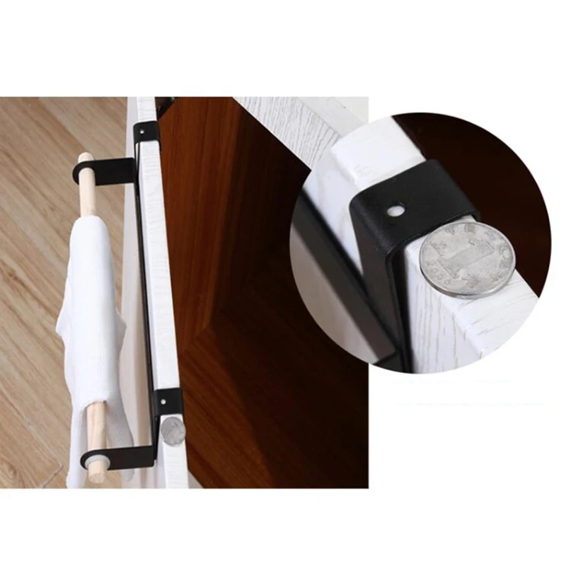 

Promotion! single pole paper towel holder towel rack Bathroom Toilet Roll Paper Holder Cupboard Hanger Hook Kitchen Accessories