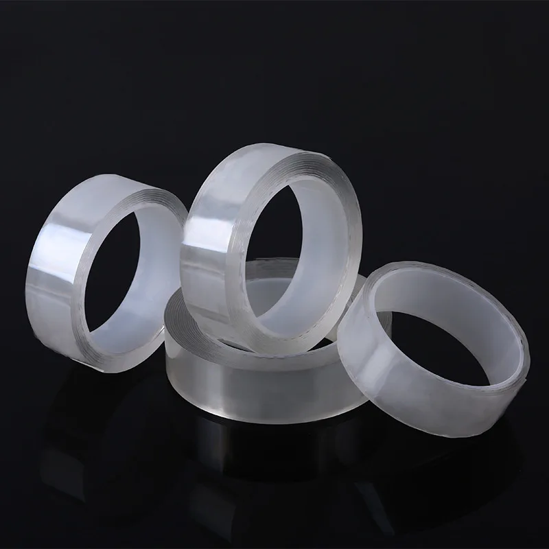 1 м/2 м/3 м/5 м Волшебная нано лента Двусторонняя прозрачная многоразовая