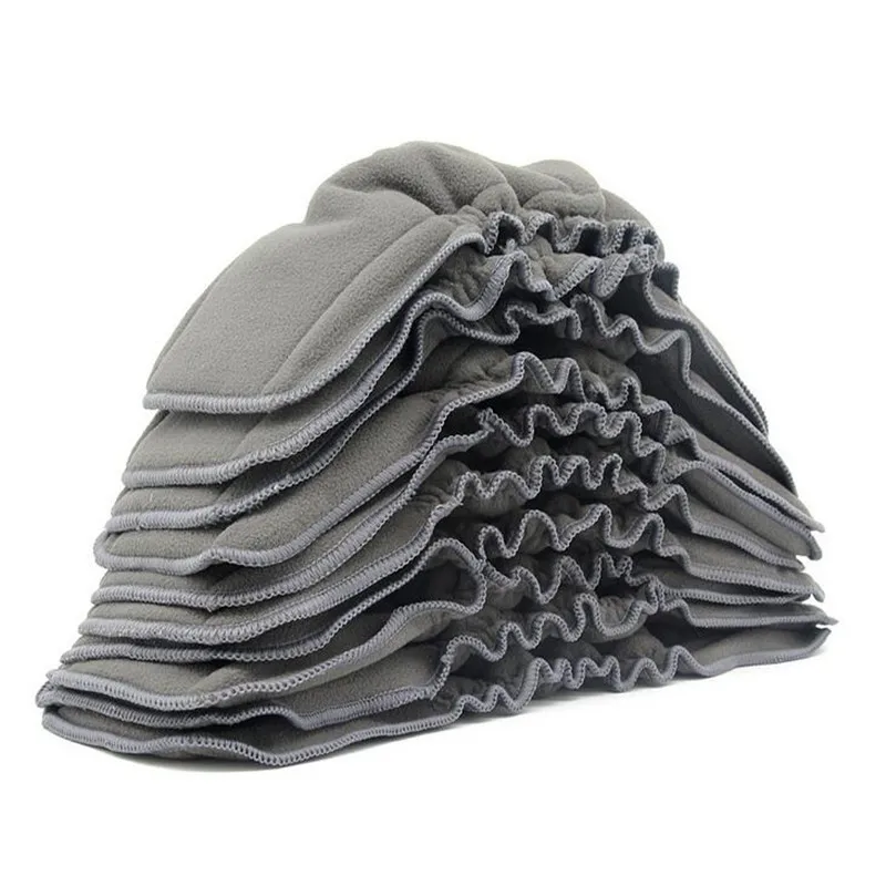 

Высокое качество От 0 до 2 лет детские тканевые подгузники из бамбукового углеродного волокна моющиеся подгузники дышащие детские подгузни...