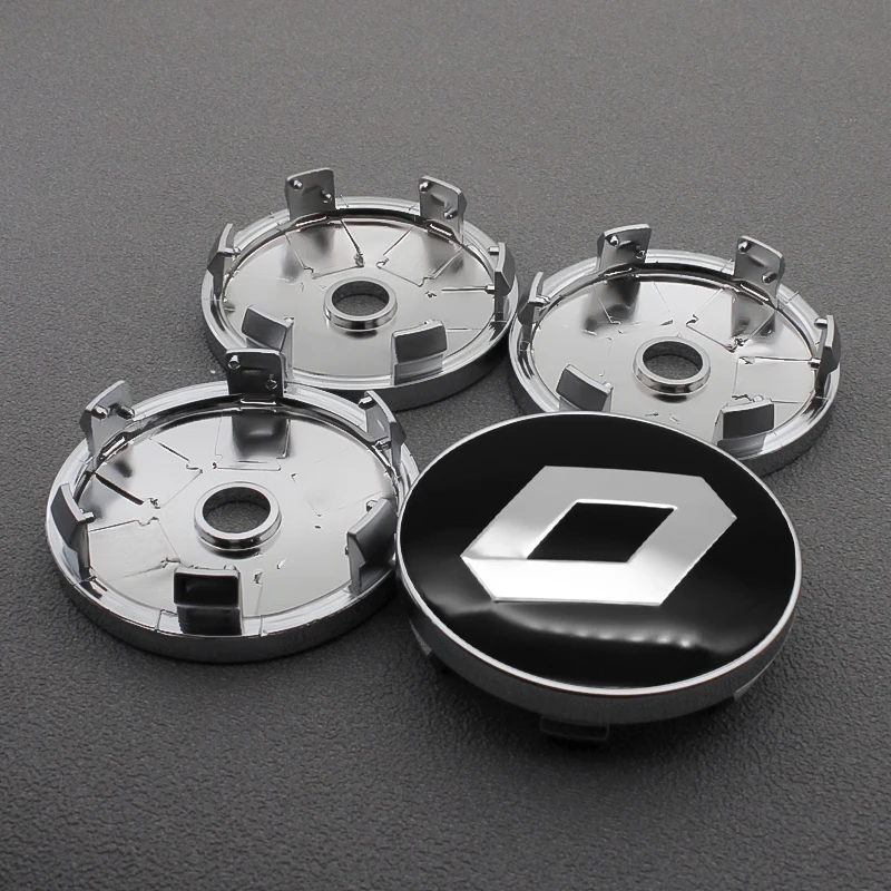 Колпачки на ступицы колеса 4 шт./лот 60 мм колпачки обод автомобиля для значков Renault