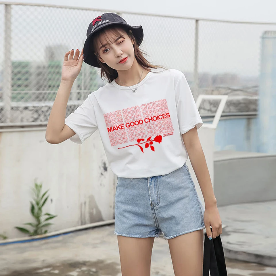 

Letter t shirt women graphic tees photographer gift Woman Oversized t shirt funny harajuku white tees top summer fashion tshirts