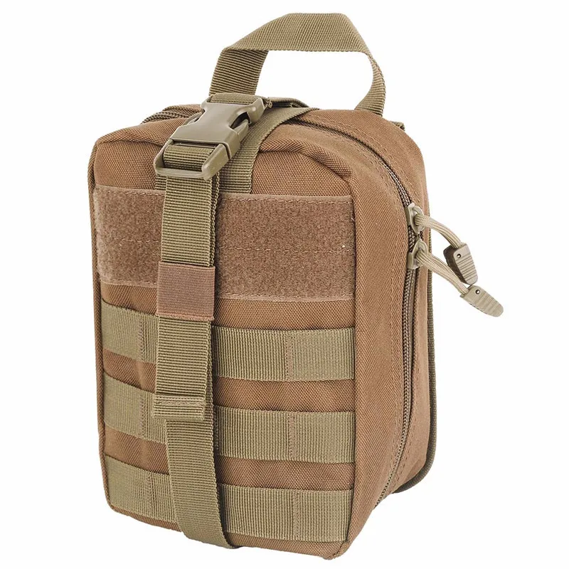 AIRSOFTPEAK медицинская сумка первой подсумок тактический Молл портативный Открытый Дорожный набор для кемпинга выживания сумка чехол охотничий аварийный комплект подсумки тактические сумка мужская bolso hombre - Цвет: Tan