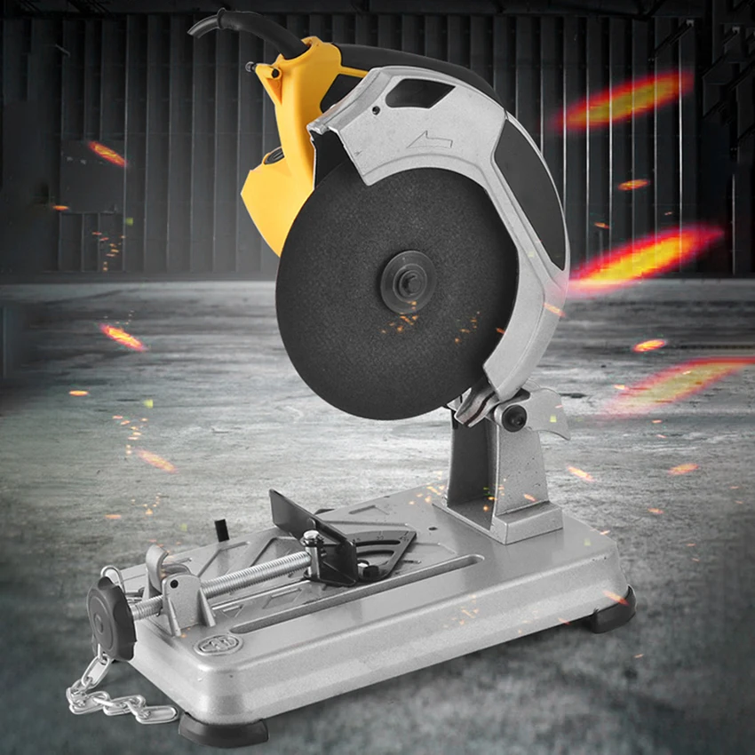 1200W 7” Electric Circular Saw Hand-Held 185Mm Mitre Saw Adjustable 45 Degree Angle Iron Cutting Machine Power Tools 220V