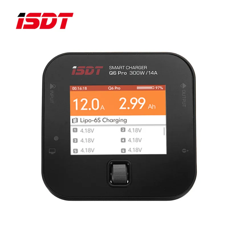 ISDT Q6 Pro BattGo 300 Вт 14A Карманный Lipo зарядное устройство с LANTIAN 400 Вт адаптер питания для Радиоуправляемый fpv-дрон