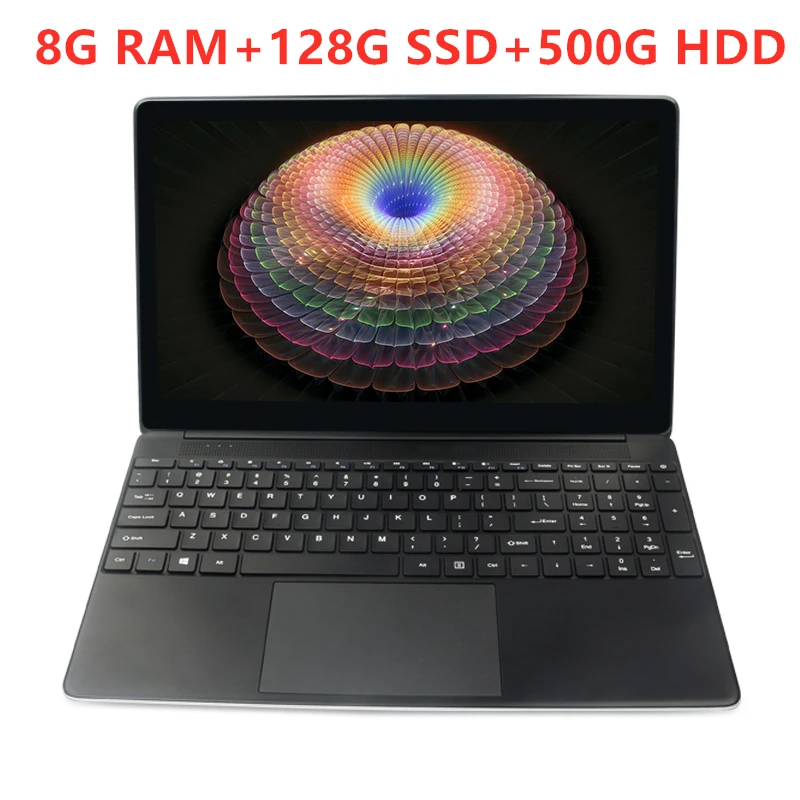 8- (8G 128 500G) 15,6 дюймов 8 ГБ ОЗУ+ 256 ГБ SSD+ 2000 Гб HDD Intel четырехъядерный процессор 1920X1080P FHD Wifi офис дом школа ноутбук компьютер Win10 ноутбук - Цвет: 8- (8G 128 500G)