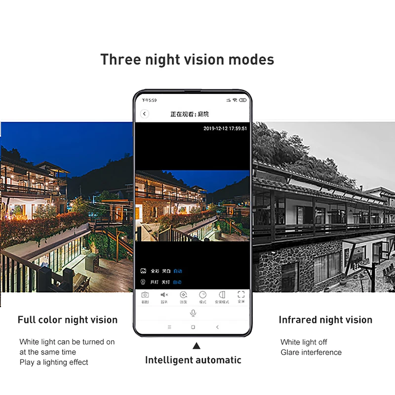 Xiaovv D7 умная быстрая Беспроводная настенная камера безопасности 1080P широкий угол