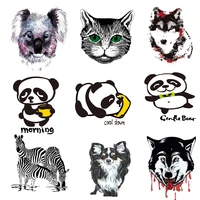 iron on transfer for clothing thermoadhesive patches stickers diy cat patch fusible stripes animals appliques for jackets a