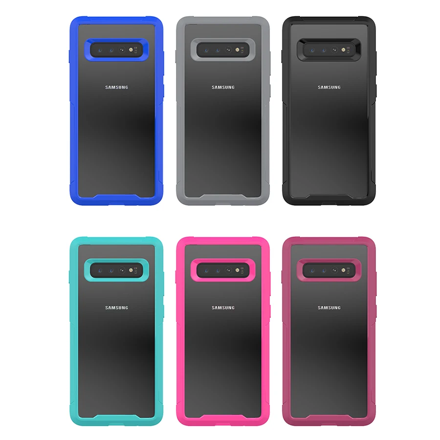 Противоударный Прозрачный чехол для телефона samsung Galaxy S10 S10e S10Plus силиконовый