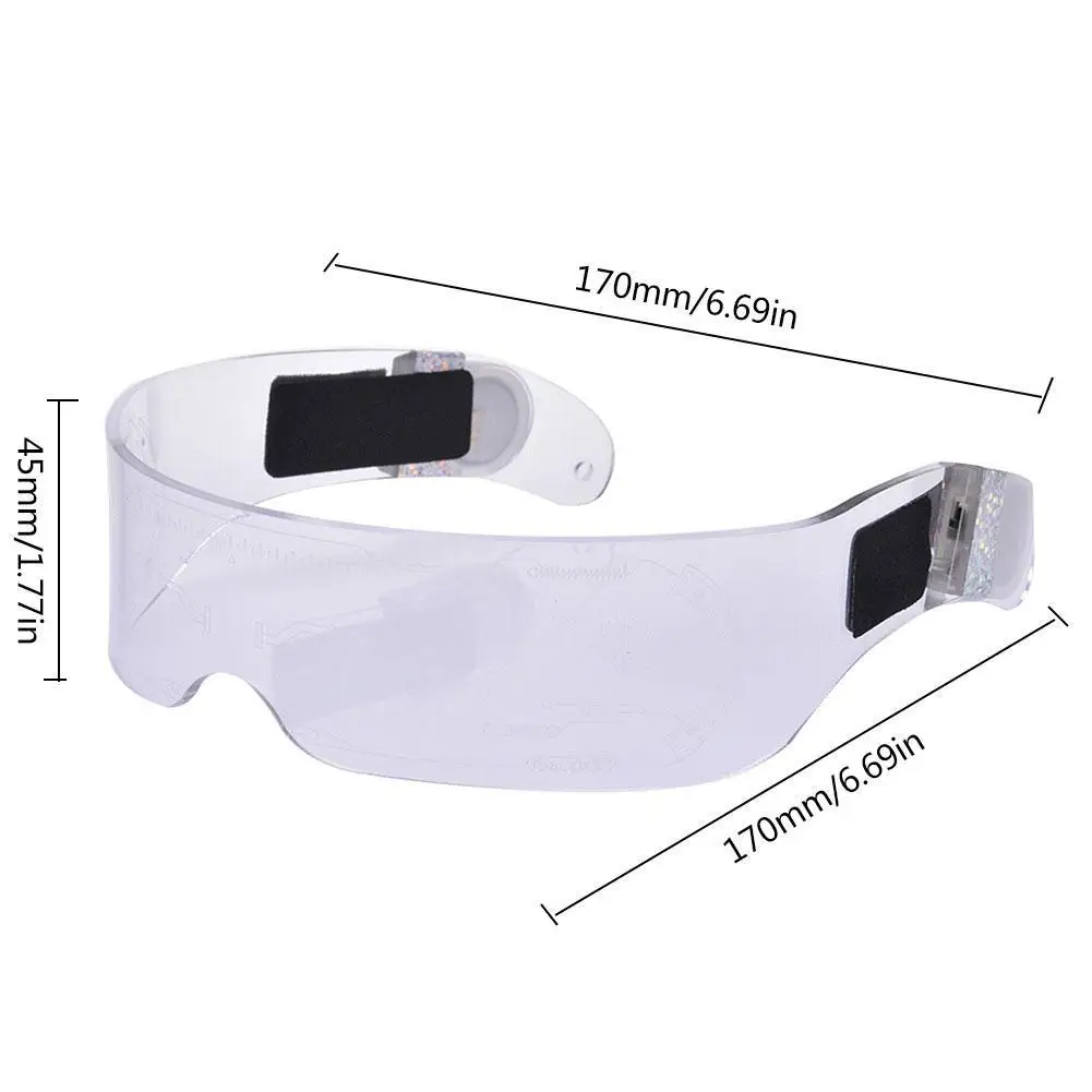 Colorful EL Luminous Glasses Led Light Up Visor Eyeglasses for Bar KTV Christmas Birthday Party New Year Decorations |